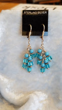 Load image into Gallery viewer, STERLING SILVER SWAROVSKI CRYSTAL DROP EARRINGS