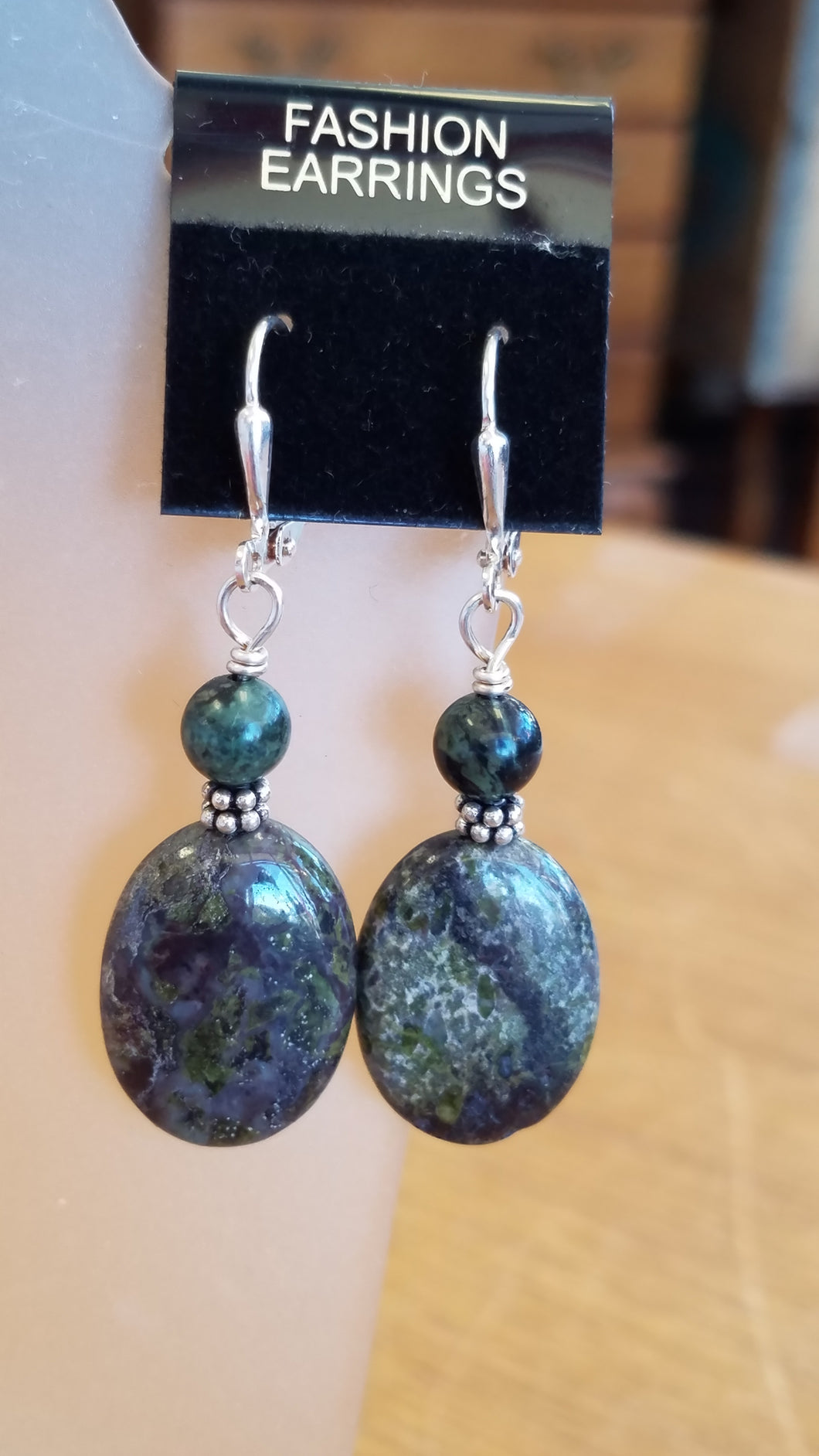 BLOODSTONE JASPER EARRINGS