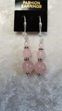 Load image into Gallery viewer, ROSE QUARTZ EARRINGS