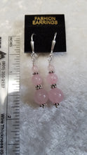 Load image into Gallery viewer, ROSE QUARTZ EARRINGS