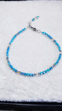 Load image into Gallery viewer, SWAROVSKI CRYSTAL TURQUOISE ANKLET