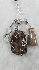 Michigan Petoskey Stone Leather Necklace